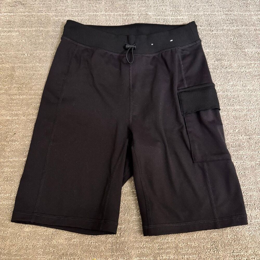FLX Women's Black 7.5" Inseam Bike Workout Athletic Shorts Small